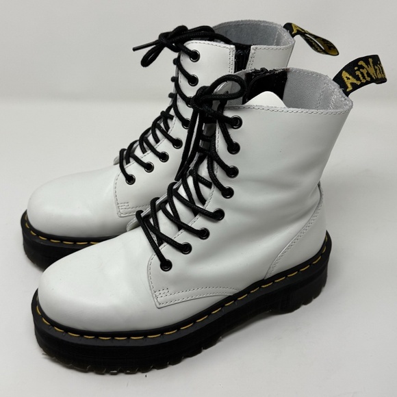 Dr. Martens White Jadon Platform Boots Women’s Size US 8 EU 39 - Picture 1 of 15
